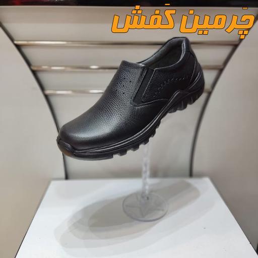 کفش چرم مردانه طبیعی کلارک (clarks) بدون بند کد 18321